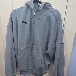 Moving Comfort Gray Hooded Utility Jacket